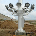 Customized hot dip galvanized high mast flood lighting poles 15m 20m 25m 30m for airport lighting